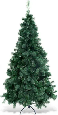 Image de Arbre de Noël artificiel CM19722, support en métal, 1,8 m, vert
