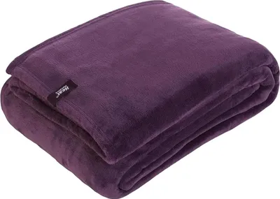 Produktbild von Heat Holders® Thermal Fleece Decke / Wurfdecke, 180 x 200 cm, Mulled Wine (Lila) / Kuscheldecke