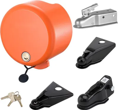 Obrázek produktu pro Zámek proti krádeži přívěsu pro kulové spřáhlo - Vhodné pro 47,5/50,8/58,7 mm - Vysoká bezpečnost proti krádeži přívěsu