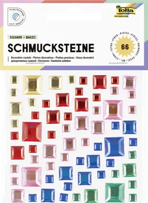 Obrázek produktu pro folia 12314 folia šperkové kameny SQUARE BASIC, samolepicí
