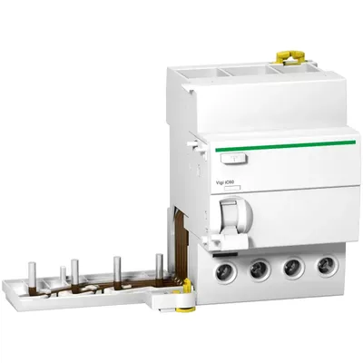 Produktbild von Schneider Electric FI-Block Vigi iC60N/H, 4P, 63A, 100mA, Typ A A9W22463