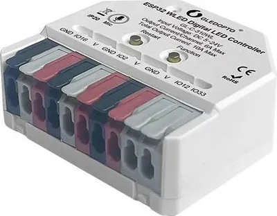 Produktbild von GLEDOPTO ESP32 WLED Unterputzaktor – 3-Kanal Digital-LED-Controller (RGB, Musikmodus, 5–24V)