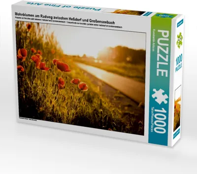 Produktbild von Calvendo Mohnblumen am Radweg zwischen Heßdorf und Großenseebach 1000 Teile Puzzle quer 640x480mm, Articus Konstantin; 7441020