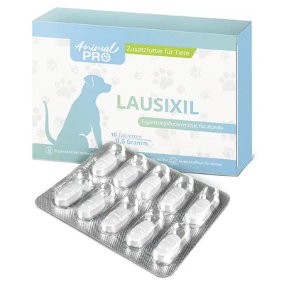 Produktbild von LAUSIXIL für Hunde | Haut & Fell Tabletten | für äußere Einflüsse mit Wermutkraut Extrakt