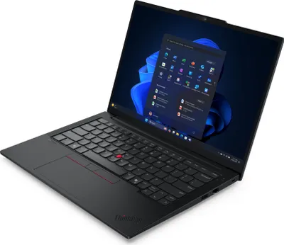 Produktbild von Lenovo ThinkPad E14 Gen 7 21T0 - 180°-Scharnierdesign - AMD Ryzen 5 220 / 3.2 GHz - Win 11 Pro - Radeon 740M - 32 GB RAM - 1 TB SSD TCG Opal Encryption 2, NVMe - 35.6 cm (14")