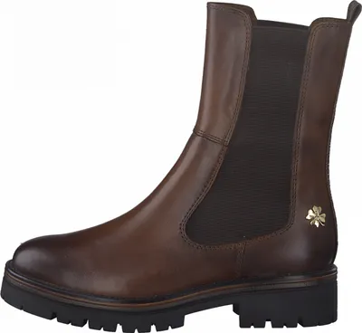 Produktbild von Marco Tozzi Damen Echtleder Chelseaboot by Guido Maria Kretschmer cognac antic , Damen:40 EU
