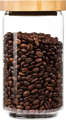 Produktbild von Stapelglas mit Bambusdeckel 750 ml stapelbar luftdicht