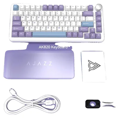 Obrázek produktu pro Klávesnice, výměnné spínače, RGB podsvícení, barva: hnědá
