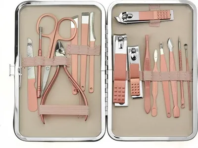 Obrázek produktu pro Elegantní dámská Sada na manikúru 16 dílná - (K764)