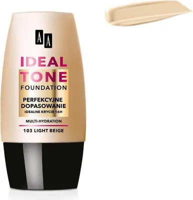 Produktbild von AA Ideal Tone Foundation Gesichtsgrundierung 103 Light Beige 30ml