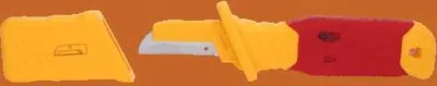Obrázok produktu pre KS TOOLS Nôž na káble s ochrannou izoláciou a rovným ostrím, 200 mm ( 117.5602 )