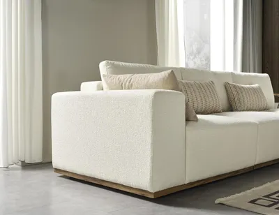 Produktbild von Ecksofa L Form Couchtisch Hocker Wohnlandschaft Wohnzimmer Polster 3tlg.