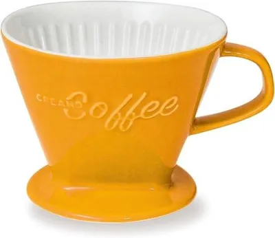 Produktbild von Famanu Kaffeefilter Porzellan - Saffrangelb, erhältlich in 6 Farben