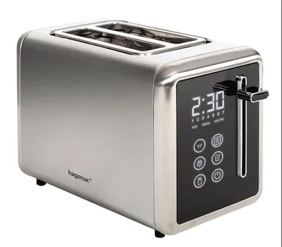 Produktbild von Hagenuk Digitaler Toaster 850W LED-Display 7 Toastprogramme  Countdowntimer