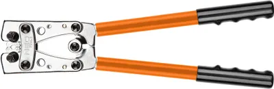 Produktbild von NEO TOOLS Kabelschuhzange für Kabelschuhe, Zange zum Klemmen von Endungen 6-50 mm2 (10-1 AWG), 390 mm lang, Kohlenstahl, ergonomischer Griff