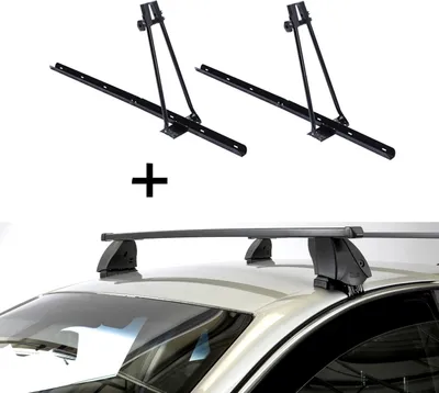 Produktbild von 2x Fahrradträger ORION + Dachträger K1 MEDIUM kompatibel mit Rover 400 (4Türer) 90-95