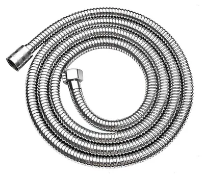 Obrázok produktu pre Sprchová hadica, dĺžka 1,5 m, strieborná, nerezová oceľ, proti skrúteniu, korózia odolná, priemer 2 cm, tlak 5 bar