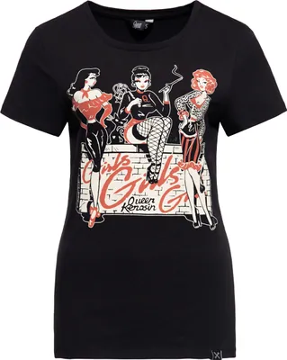 Produktbild von Queen Kerosin T-Shirt - Girls Girls Girls XS