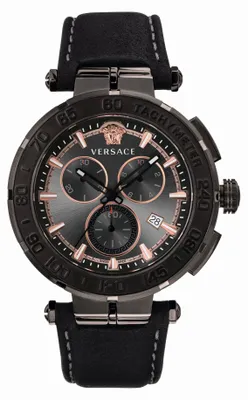 Produktbild von Versace PVEPM003-P0020_PNUL Herren-Armbanduhr, Edelstahl-Gehäuse, Leder-Armband