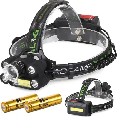 Obrázek produktu pro BAILONG 08285 Čelovka CREE XM-L T6, 5x LED + COB