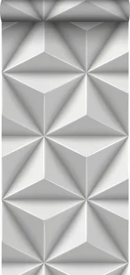 Produktbild von Origin Wallcoverings Tapete 3D-Muster Hellgrau 53 cm x 10.05 m