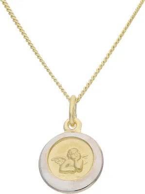 Produktbild von JuwelmaLux Anhänger Schutzengel 333 Gold und Weißgold JL14-02-0392
