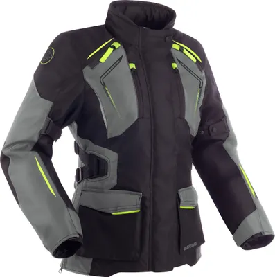 Produktbild von Bering Vision wasserdichte Damen Motorrad Textiljacke, schwarz/grau, 44