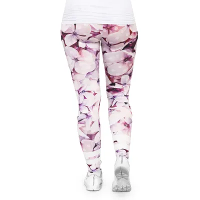 Productafbeelding van cosey - Leggings met bloemenprint (one size) - Design: stippen en bloemen