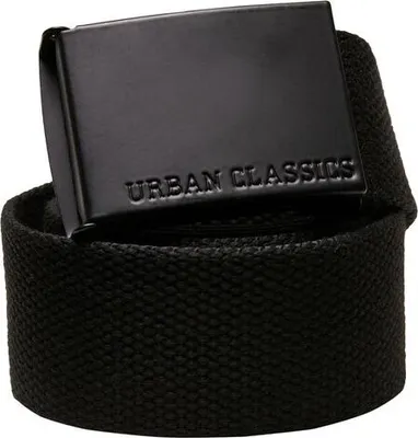 Obrázek produktu pro Dámský pásek Urban Classics Coloured Buckle Canvas Belt black - L/XL