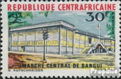Produktbild von Briefmarken Zentralafrikanische Republik 1967 Mi 129 (kompl.Ausg.) postfrisch Zentralmarkt in Bangui