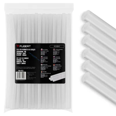 Zdjęcie produktu dla Klej Do Pistoletu Na Gorąco 11X300Mm 1Kg Bezbarwny Fugert Fug-0151