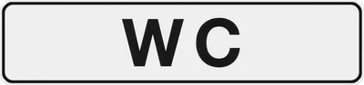 Immagine prodotto di METAFRANC SIMBOLO ADESIVO 504090 WC Bianco