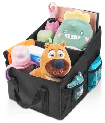 Image de Organisateur de coffre de voiture - Pliable - Compartiments amovibles - 31 x 25 x 25 cm - Oxford - Antidérapant