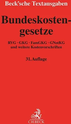 Produktbild von Bundeskostengesetze