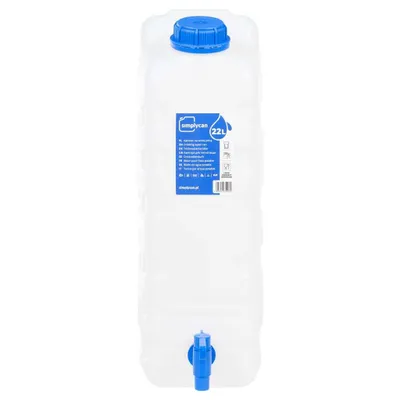 Image de vidaXL Réservoir d'eau avec robinet Transparent 20 L Plastique