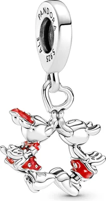 Produktbild von PANDORA DISNEY Charm Anhänger "Mickey Mouse & Minnie Mouse Kuss"