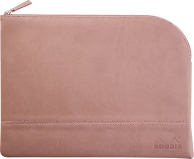 Produktbild von Rhodia Rhodiarama Etui aus Kunstleder Reißverschluss, 21x28 cm Rosenholz 116729C