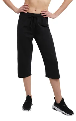 Productafbeelding van Champion dames capri broek van katoenen jersey, zwart, maat M