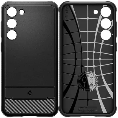 Produktbild von Spigen Rugged Armor, Cover, Samsung, Galaxy S23, 15,5 cm (6.1"), Schwarz