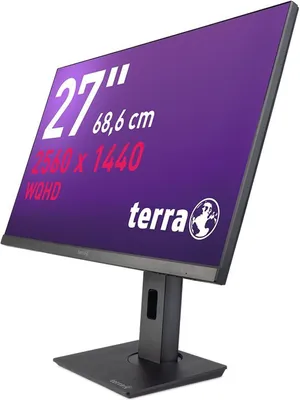 Zdjęcie produktu dla TERRA 3030223, 68,6 cm (27"), 2560 x 1440 px, Wide Quad HD, LCD, 5 ms, Czarny