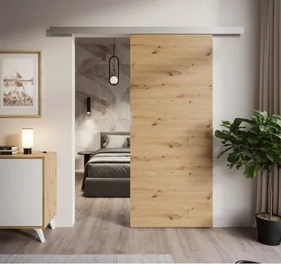 Produktbild von RIO Schiebetür für die Wandmontage Artisan Eiche