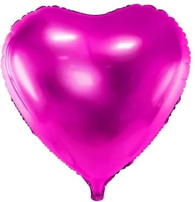 Produktbild von Herz-Folienballon, 45cm, dunkelpink, 1 Stk.