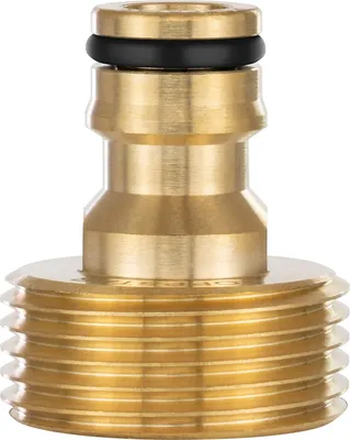 Produktbild von Wasserhahn-Adapter mit 1 Zoll Außengewinde und Steckkupplung für Gartenschlauch (kompatibel mit Gardena Stecksystem)