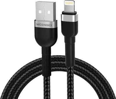 Produktbild von Wozinsky WNBAL1, 1 m, Lightning, USB A, Männlich, Männlich, Schwarz
