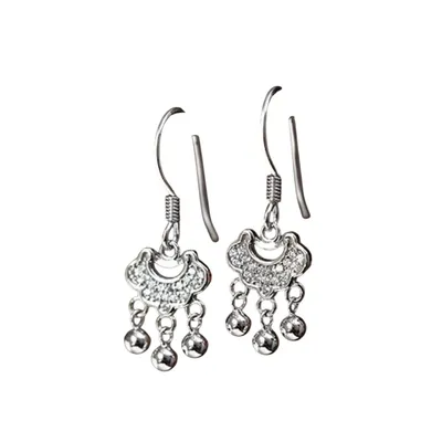 Produktbild von kleine mini Ohrhaken Ohrstecker Ohrschmuck Ohrringe Hochzeitsschmuck GESCHENKIDEE, Sterling Silber 925, inklusive Geschenkschachtel