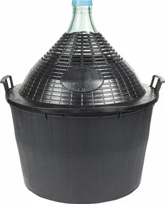 Produktbild von Weinballon mit Kunststoffkorb 34L - Glasballon