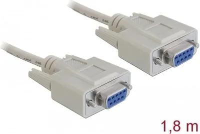Productafbeelding van Delock 84077 DELOCK Nullmodemkabel D-Sub9 -> D-Sub9 Bu/Bu 1.80m