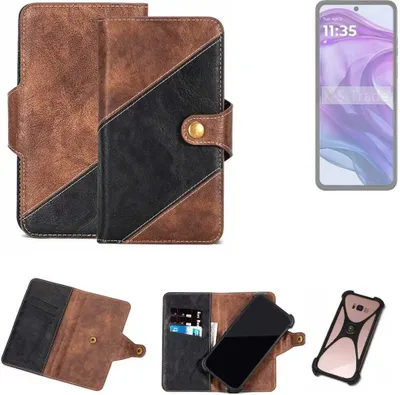 Produktbild von K-S-Trade Handyhülle Schutzhülle Bookstyle Case kompatibel mit Motorola Razr 50 Ultra Klapphülle Cover Hülle Schutztasche 1x