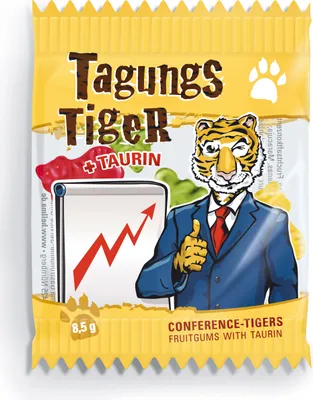 Immagine prodotto di HELLMA 70103485 HELLMA Tagungstiger Fruchtgummi 100 St. á 8,5 g