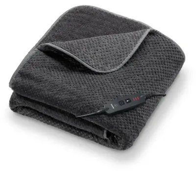 Produktbild von Beurer HD 65 Heizdecke, leichte Wärmedecke aus weichem Material mit 3 Temperaturstufen, Heizdecke mit Abschaltautomatik und Sicherheitssystem